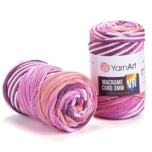 Пряжа для плетения YARNART "MACRAME CORD 3MM VR" (№911) Принт