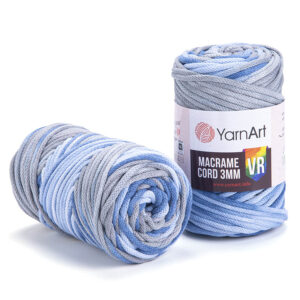 Пряжа для плетения YARNART "MACRAME CORD 3MM VR" (№916) Принт