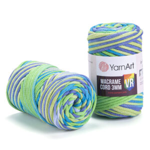 Пряжа для плетения YARNART "MACRAME CORD 3MM VR" (№920) Принт
