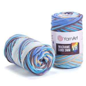 Пряжа для плетения YARNART "MACRAME CORD 3MM VR" (№921) Принт