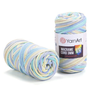 Пряжа для плетения YARNART "MACRAME CORD 3MM VR" (№924) Принт