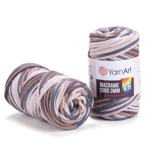 Пряжа для плетения YARNART "MACRAME CORD 3MM VR" (№928) Принт
