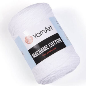 Пряжа для плетения YARNART "MACRAME COTTON" (№751) Белый