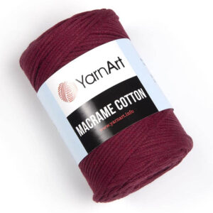 Пряжа для плетения YARNART "MACRAME COTTON" (№781) Бордо