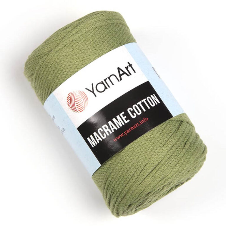 Пряжа для плетения YARNART "MACRAME COTTON" (№787) Оливковый