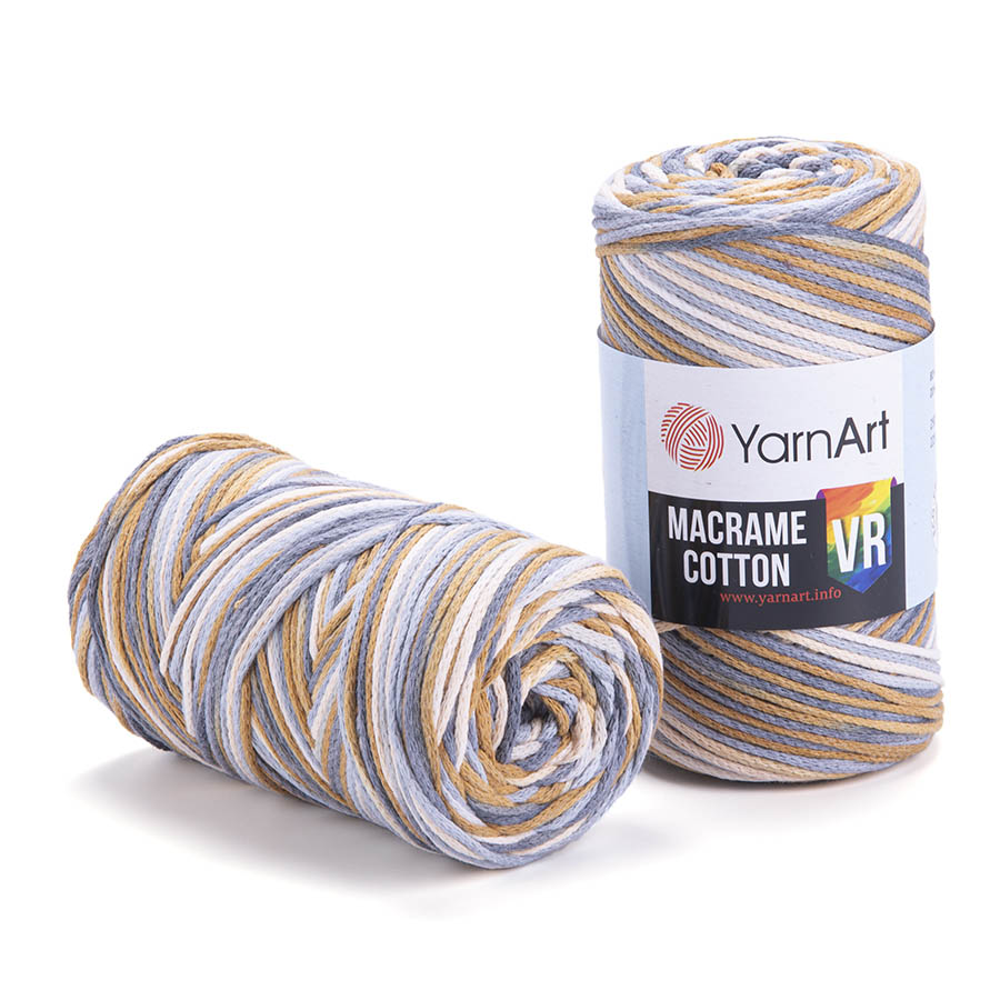 Пряжа для вязания YARNART "MACRAME COTTON VR" (№918) Принт