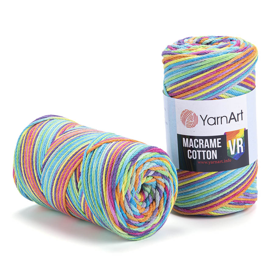 Пряжа для вязания YARNART "MACRAME COTTON VR" (№919) Принт