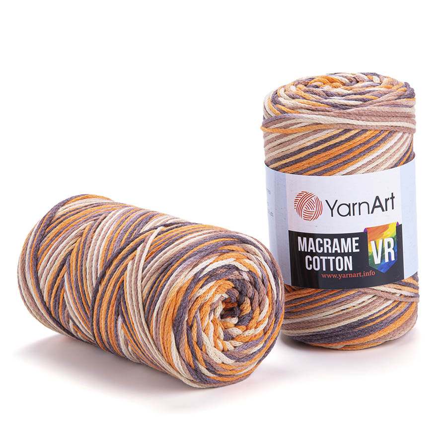 Пряжа для вязания YARNART "MACRAME COTTON VR" (№927) Принт