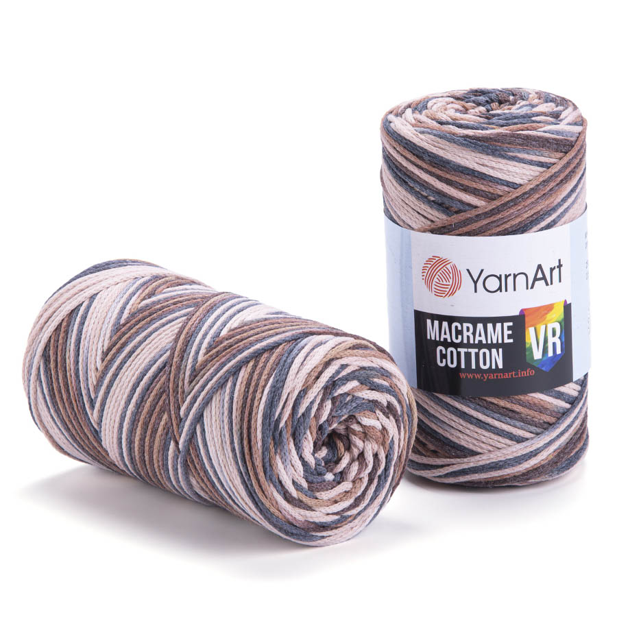 Пряжа для вязания YARNART "MACRAME COTTON VR" (№928) Принт