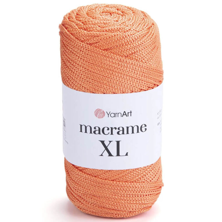 Пряжа (шнур) для вязания YARNART "MACRAME XL" (№160) Абрикосовый