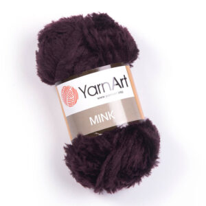 Пряжа для вязания YARNART "MINK" (№342) Темный баклажан