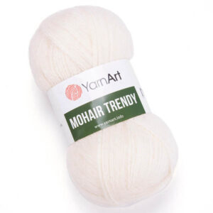 Пряжа для вязания YARNART "MOHAIR TRENDY" (№1003) Молочный