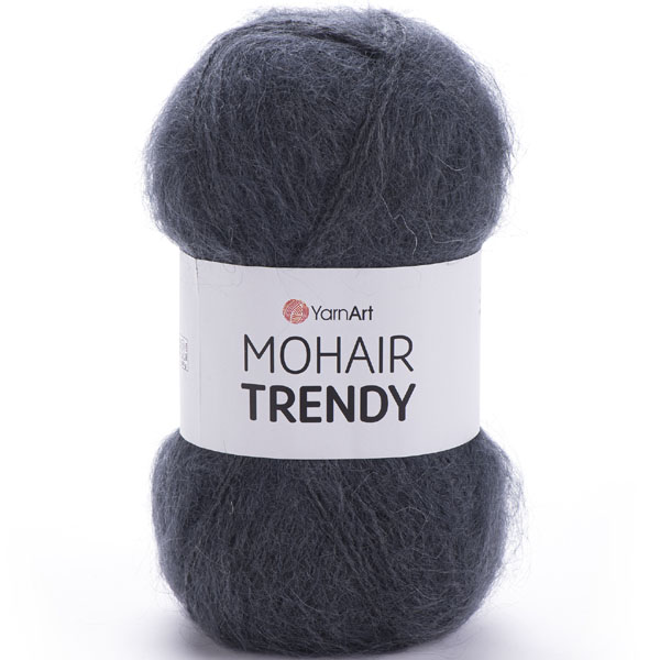Пряжа для вязания YARNART "MOHAIR TRENDY" (№118) Темно-серый
