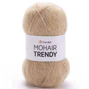 Пряжа для вязания YARNART "MOHAIR TRENDY" (№134) Экрю