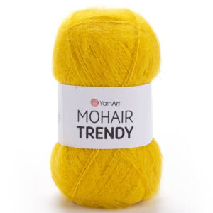 Пряжа для вязания YARNART "MOHAIR TRENDY" (№136) Ярко-желтый