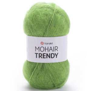 Пряжа для вязания YARNART "MOHAIR TRENDY" (№137) Зеленое яблоко