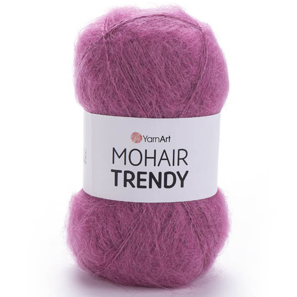Пряжа для вязания YARNART "MOHAIR TRENDY" (№144) Розово-сиреневый