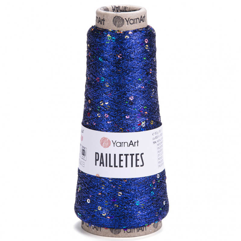 Пряжа для вязания YARNART "PAILLETES" (№8008) Синий