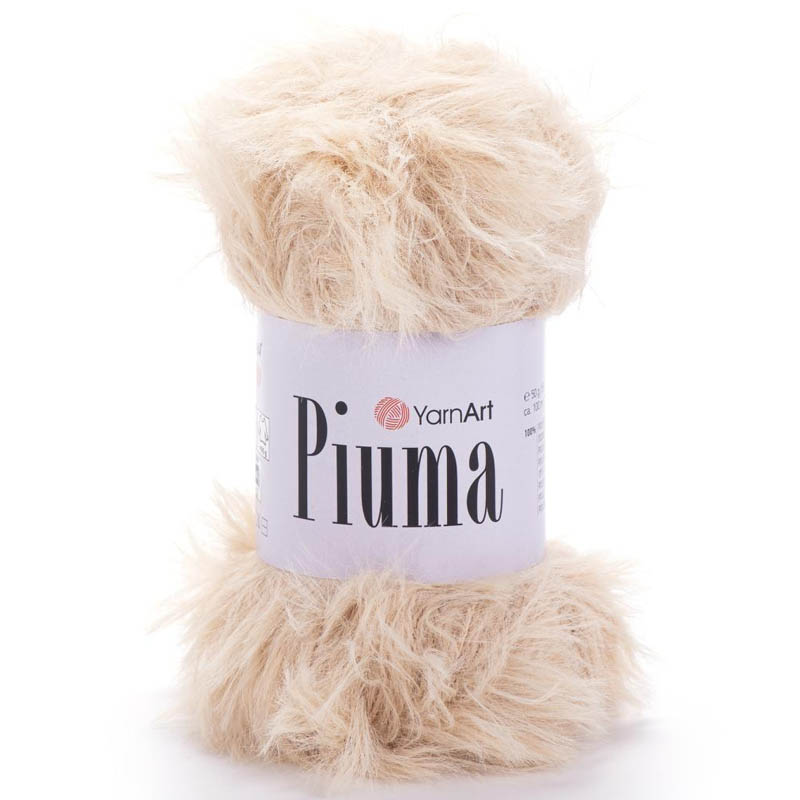 Пряжа для вязания YARNART "PIUMA" (№4419) Кремовый