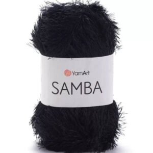 Пряжа для вязания YARNART "SAMBA" (№02) Черный