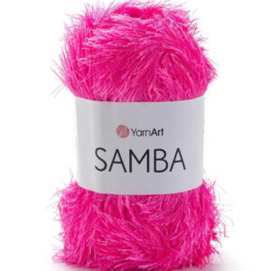 Пряжа для вязания YARNART "SAMBA" (№08) Розовый неон