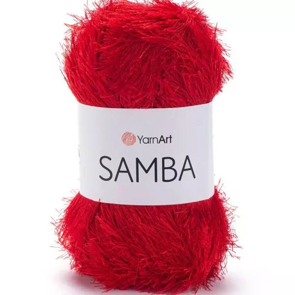 Пряжа для вязания YARNART "SAMBA" (№156) Алый