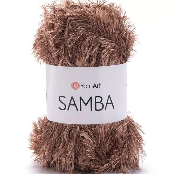 Пряжа для вязания YARNART "SAMBA" (№199) Коричневый