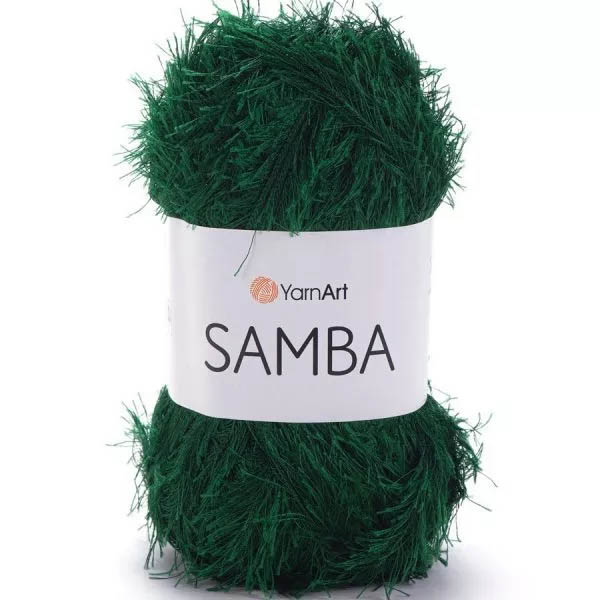 Пряжа для вязания YARNART "SAMBA" (№200) Т.зеленый