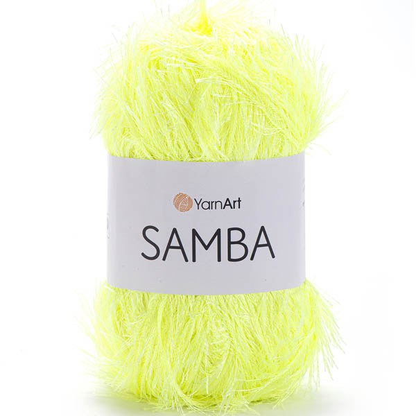 Пряжа для вязания YARNART "SAMBA" (№2052) Желтый неон