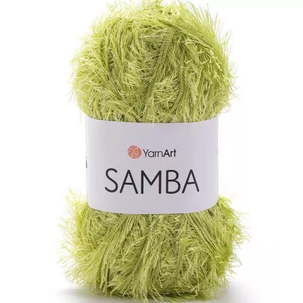 Пряжа для вязания YARNART "SAMBA" (№35) Св.зелень