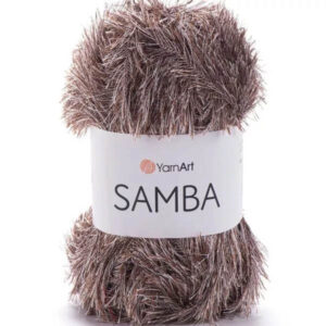 Пряжа для вязания YARNART "SAMBA" (№99) Коричн/белый