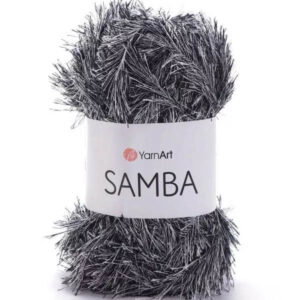 Пряжа для вязания YARNART "SAMBA" (№К64) Черный/белый
