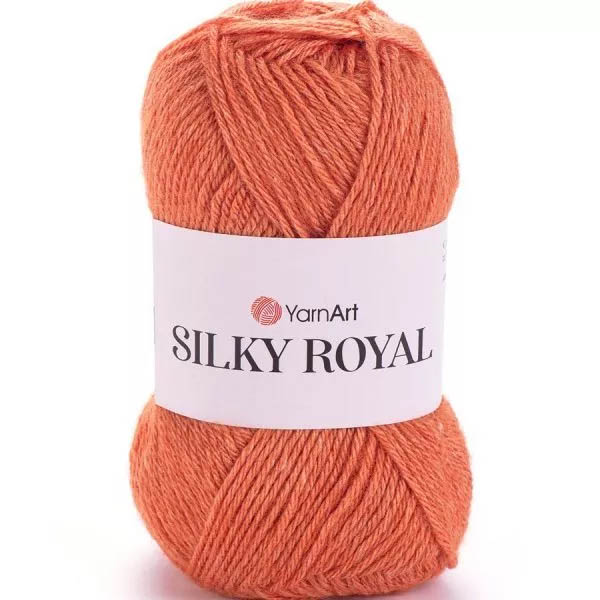 Пряжа для вязания YARNART "SILKY ROYAL" (№438) Оранж