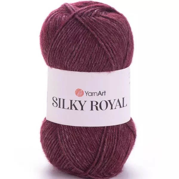 Пряжа для вязания YARNART "SILKY ROYAL" (№444) Бордо
