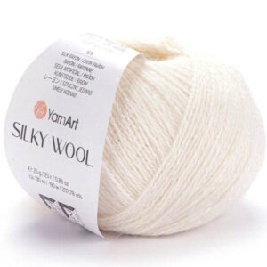 Пряжа для вязания YARNART "SILKY WOOL" (№330) Молочный