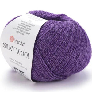 Пряжа для вязания YARNART "SILKY WOOL" (№334) Фиолет