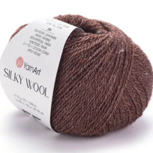 Пряжа для вязания YARNART "SILKY WOOL" (№336) Коричневый