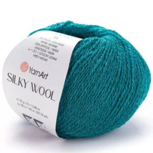 Пряжа для вязания YARNART "SILKY WOOL" (№339) Зел.бирюза