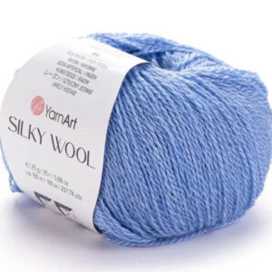 Пряжа для вязания YARNART "SILKY WOOL" (№343) Яр.голубой