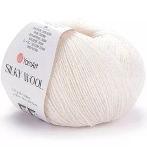 Пряжа для вязания YARNART "SILKY WOOL" (№347) Отбелка