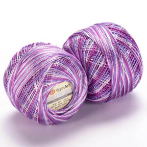 Пряжа для вязания YARNART "TULIP" (№461) Сиреневый/лиловый/белый
