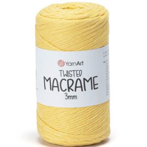 Пряжа для вязания YARNART "TWISTED MACRAME 3 mm" (№764) Желтый