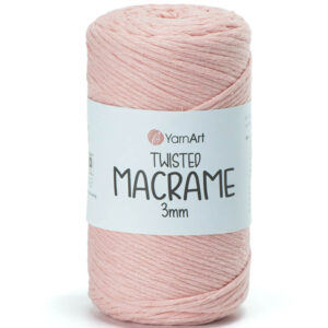 Пряжа для вязания YARNART "TWISTED MACRAME 3 mm" (№767) Пудра