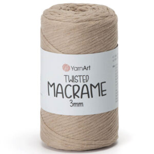 Пряжа для вязания YARNART "TWISTED MACRAME 3 mm" (№768) Бежевый