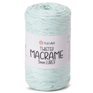 Пряжа для вязания YARNART "TWISTED MACRAME 3 MM LUREX" (№775) Мята
