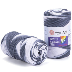 Пряжа для вязания YARNART "TWISTED MACRAME 3 MM VR" (№910) Принт