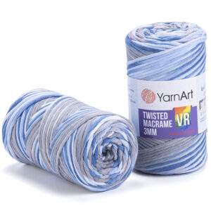 Пряжа для вязания YARNART "TWISTED MACRAME 3 MM VR" (№916) Принт