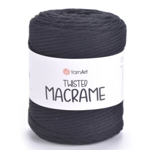 Пряжа для вязания YARNART "TWISTED MACRAME" (№750) Черный