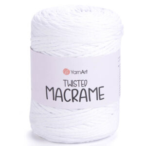 Пряжа для вязания YARNART "TWISTED MACRAME" (№751) Белый