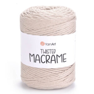 Пряжа для вязания YARNART "TWISTED MACRAME" (№753) Какао с молоком